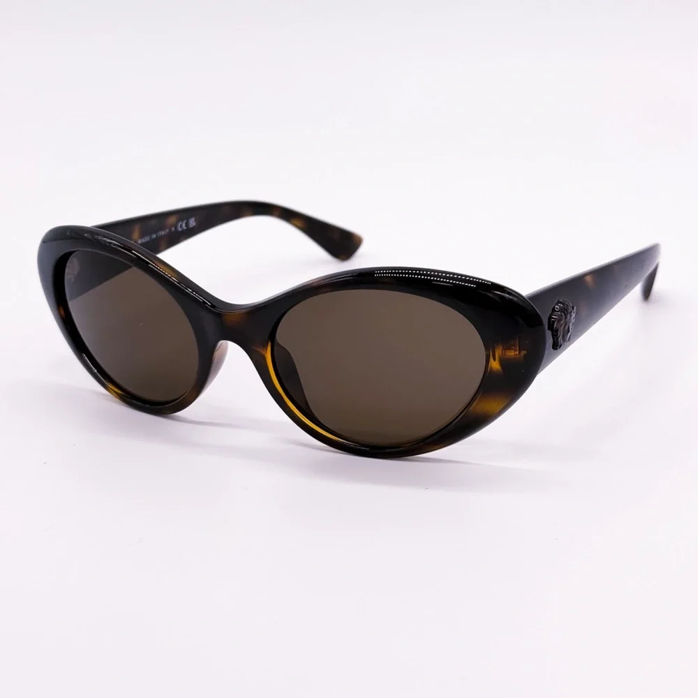 NEW VERSACE VE4455U 108/73 WOMEN CAT EYE SUNGLASSES VERSACE MOD 4455-U HAVANA